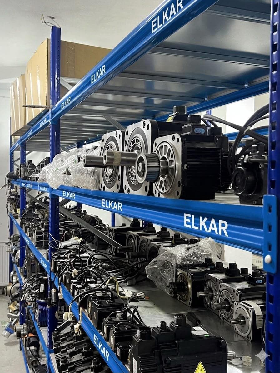 ELKAR warehouse — servo motor stock