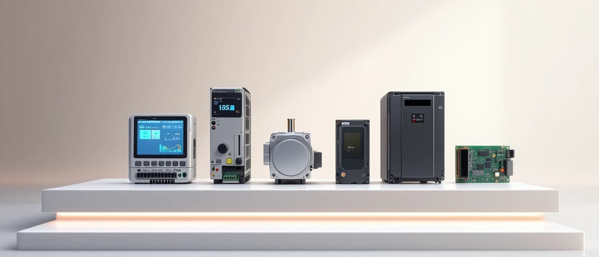 ELKAR product range — PLC, HMI, servo, drives, sensors and electronic boards