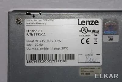 LENZE EL 105c PLC