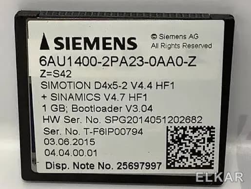 SIEMENS 6AU1400-2PA23-0AA0
